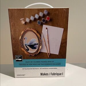 Paint-by-Number Framed Mini Kit - Swan Design